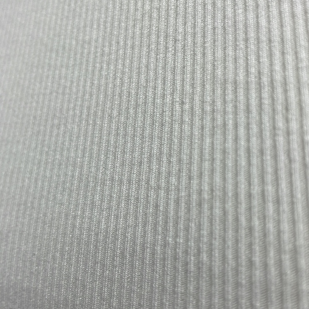 White Ribbed Cropped Tank Top - Picture 5 of 13